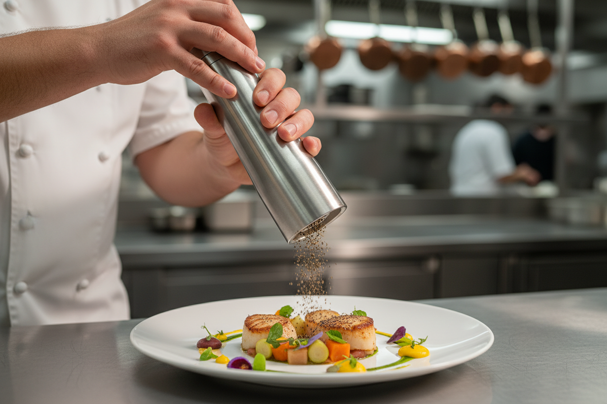 Chef mit großer Pfeffermühleslider_item_nbkPB8